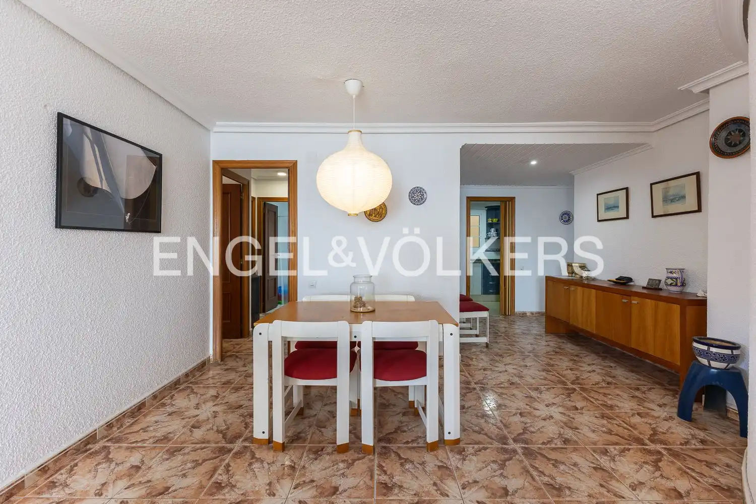 Comedor de Piso de alquiler en Cullera con Aire acondicionado, Calefacción y Terraza