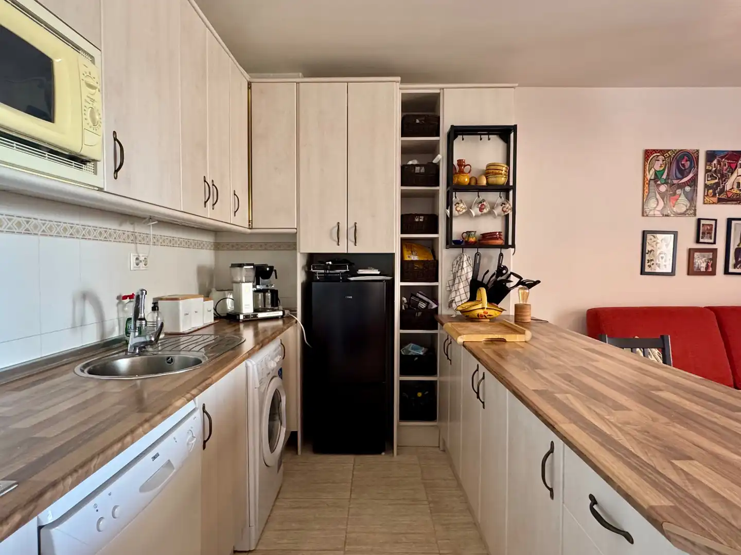 Cuina de Apartament en venda en Benalmádena amb Aire condicionat, Terrassa i Moblat