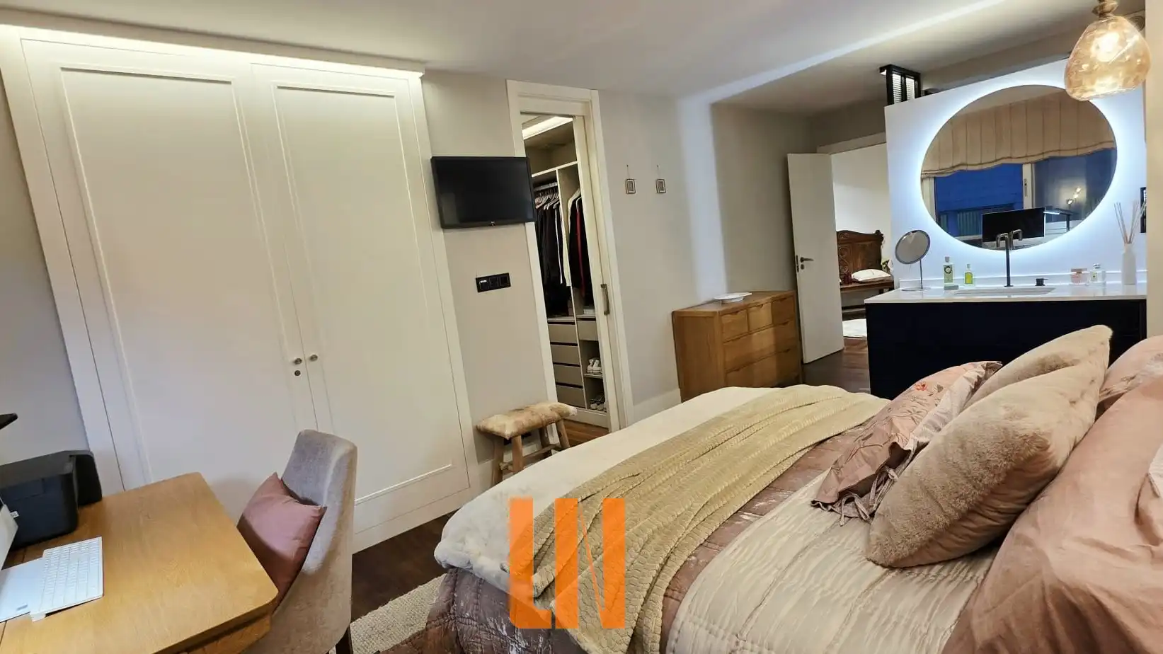Schlafzimmer von Wohnung zum Verkauf in A Coruña Capital  mit Heizung, Ofen und Waschmaschine