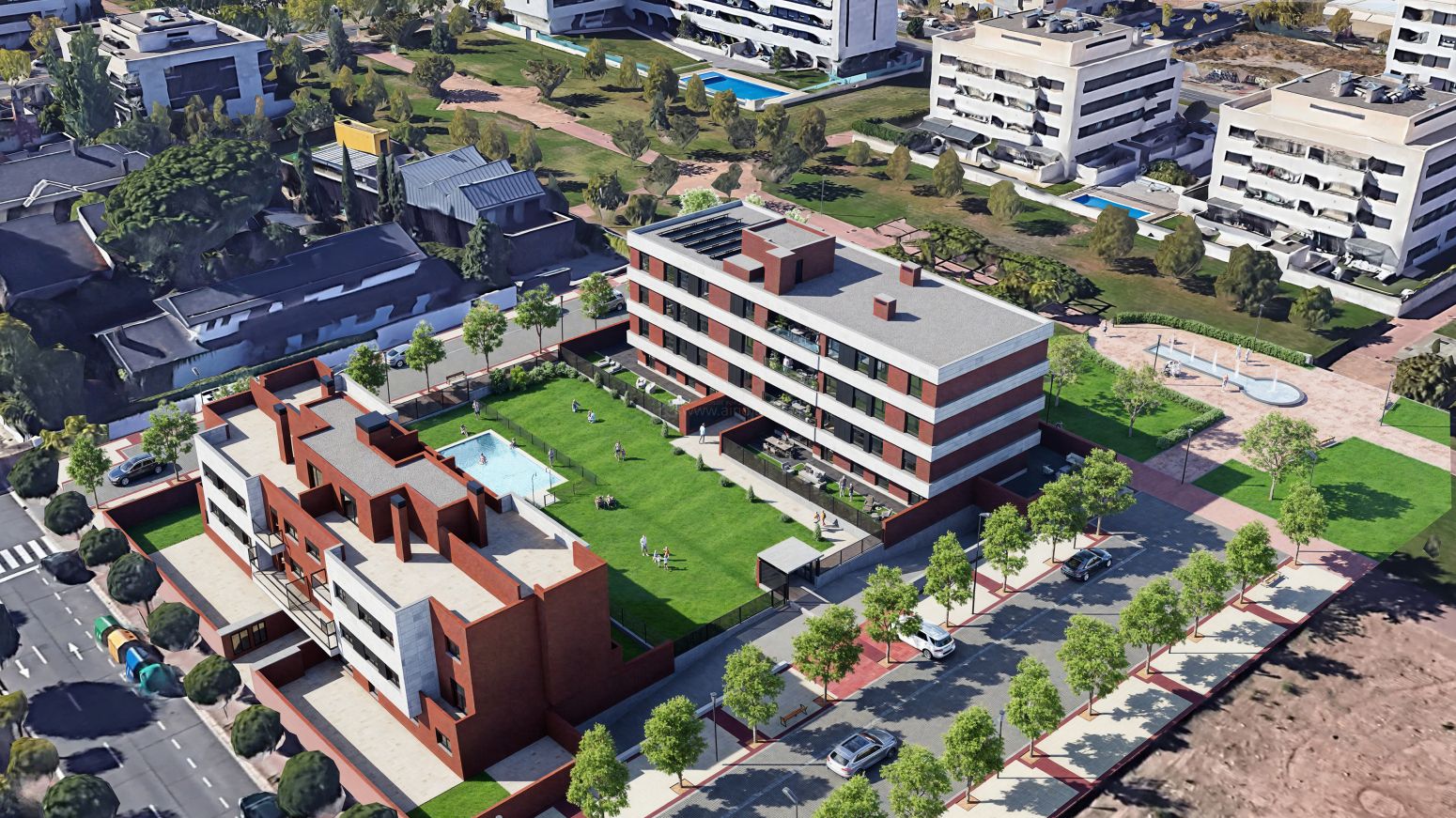 Vista exterior de Pis en venda en  Logroño amb Calefacció, Parquet i Terrassa