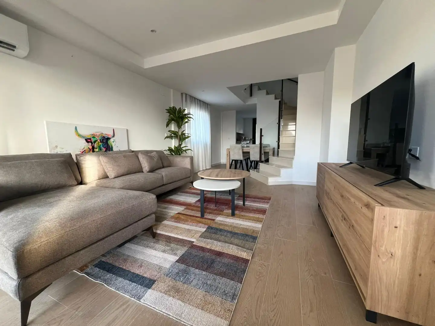 Sala de estar de Casa adosada en venta en La Unión con Aire acondicionado, Jardín privado y Terraza
