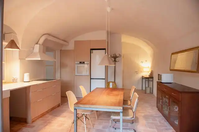 Kitchen of Flat for rent in Girona  with Heating, Terrace and Furnished