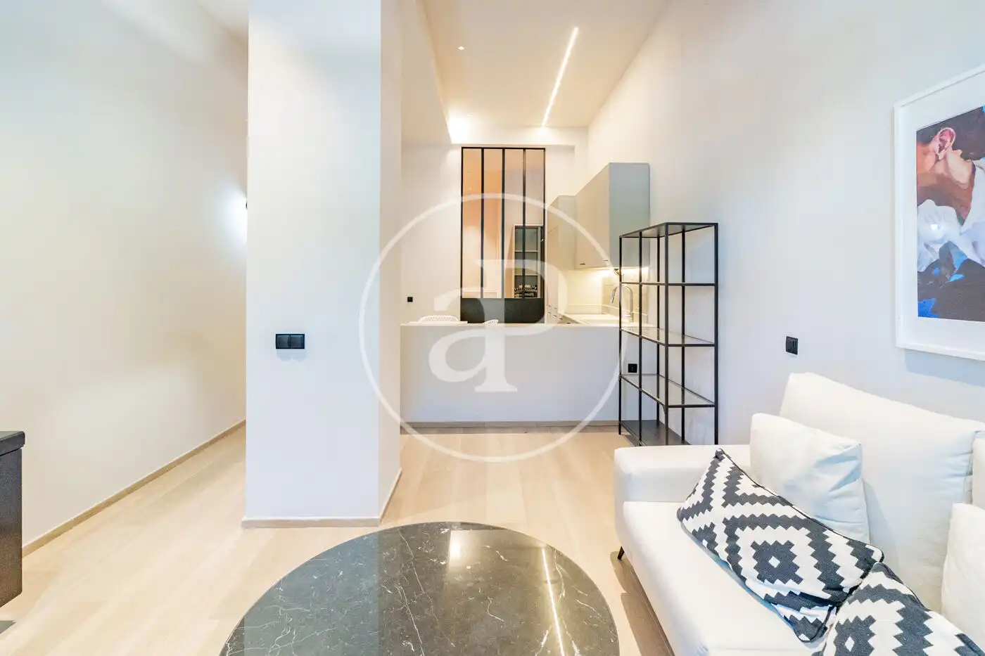 Wohnzimmer von Wohnung zur Miete in Madrid mit Klimaanlage, Heizung und Möbliert