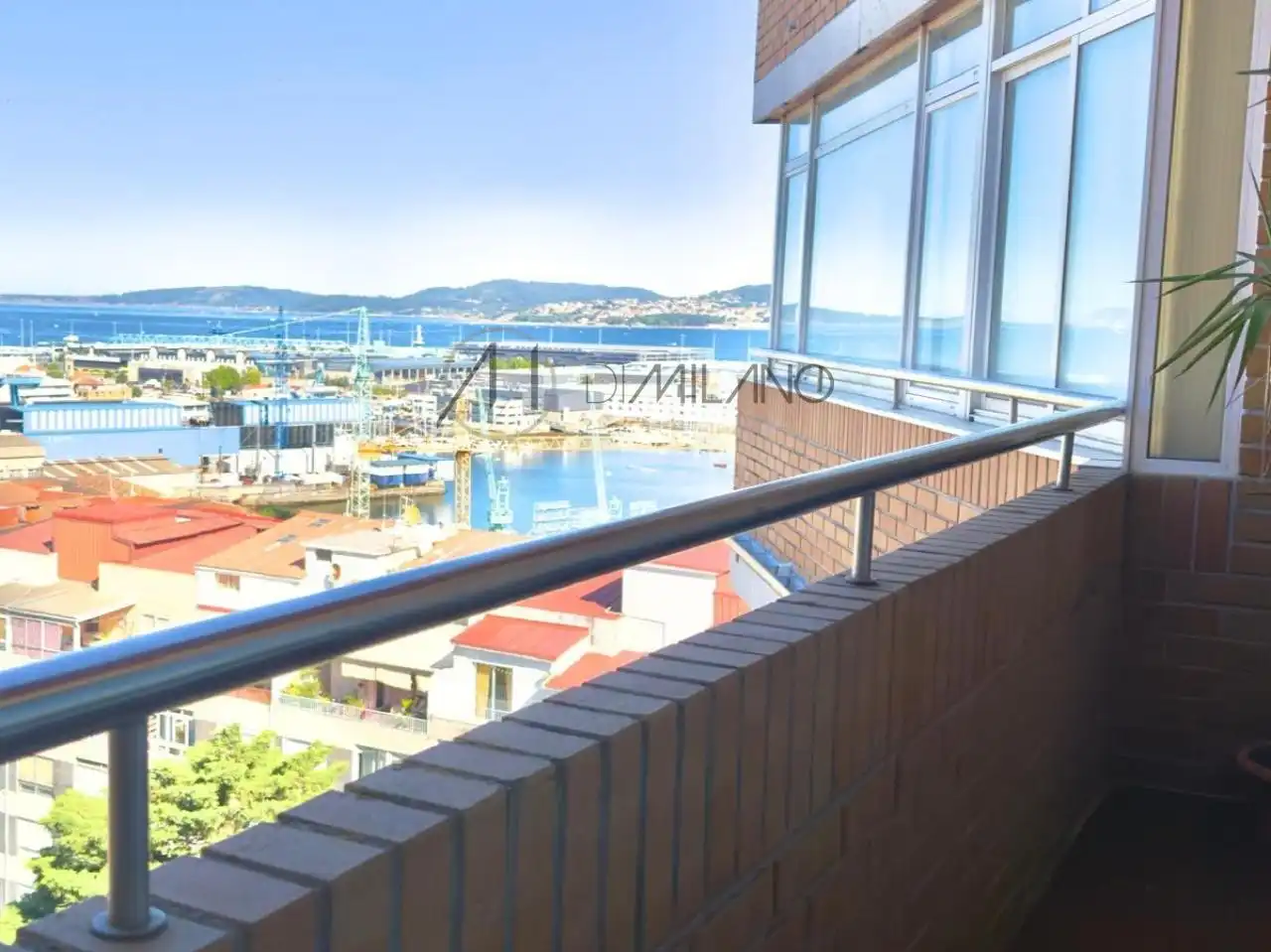 Balcony of Flat for rent in Vigo   with Heating, Terrace and Storage room