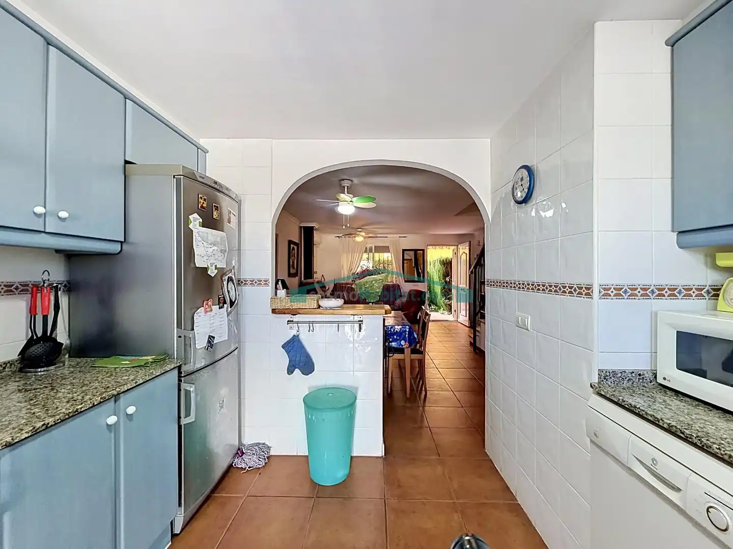 Cuina de Casa adosada en venda en Els Poblets amb Aire condicionat, Jardí privat i Terrassa