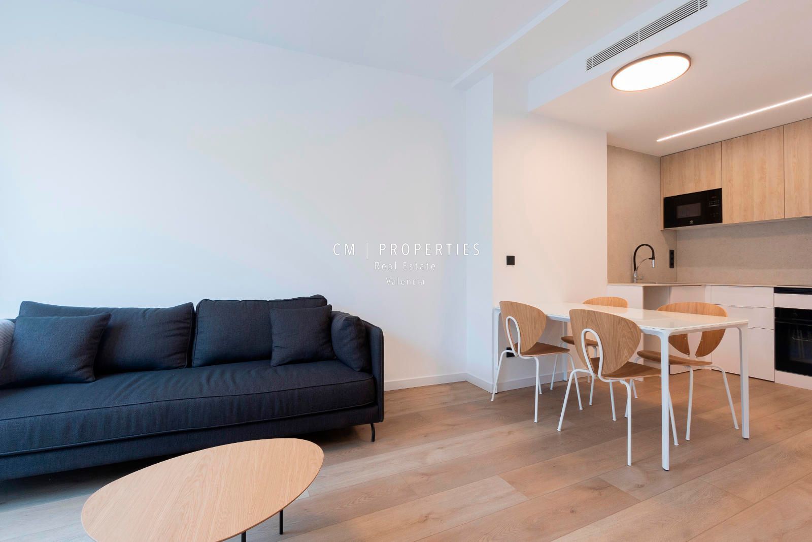 Sala d'estar de Pis de lloguer en  Valencia Capital amb Aire condicionat, Calefacció i Parquet