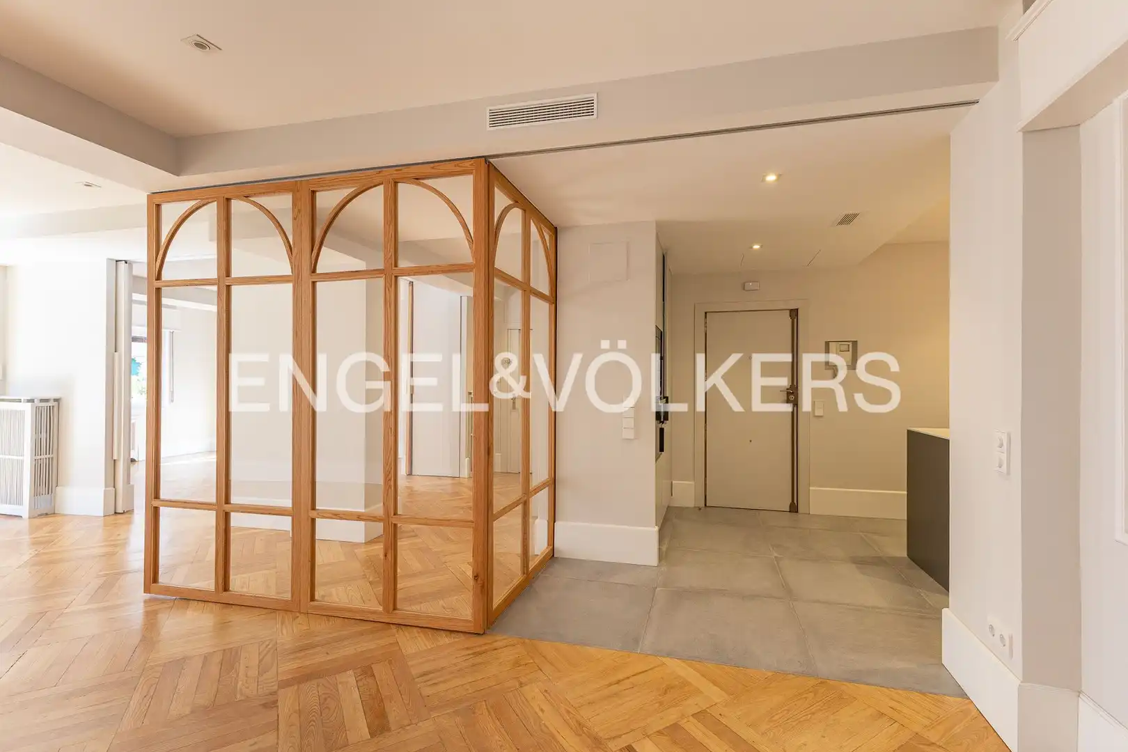 Wohnzimmer von Wohnung zur Miete in Madrid mit Klimaanlage, Heizung und Parkett