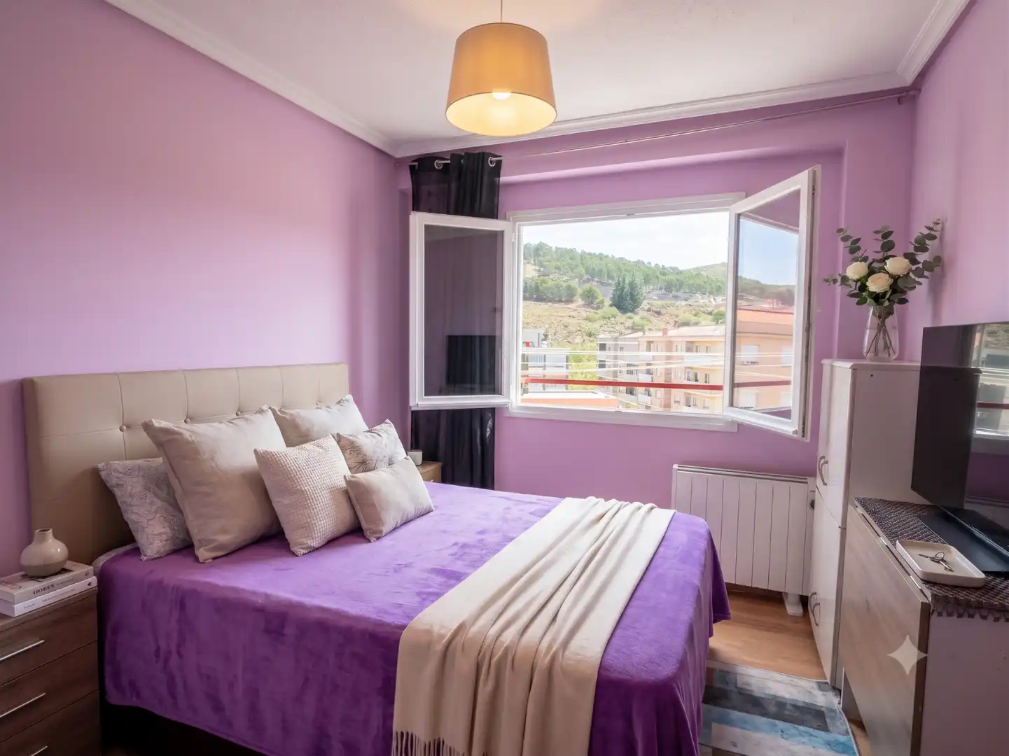 Bedroom of Flat for sale in Illueca  with Air Conditioner, Heating and Parquet flooring