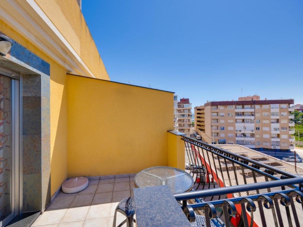 Balcony of Attic for sale in Torrevieja  with Air Conditioner and Furnished