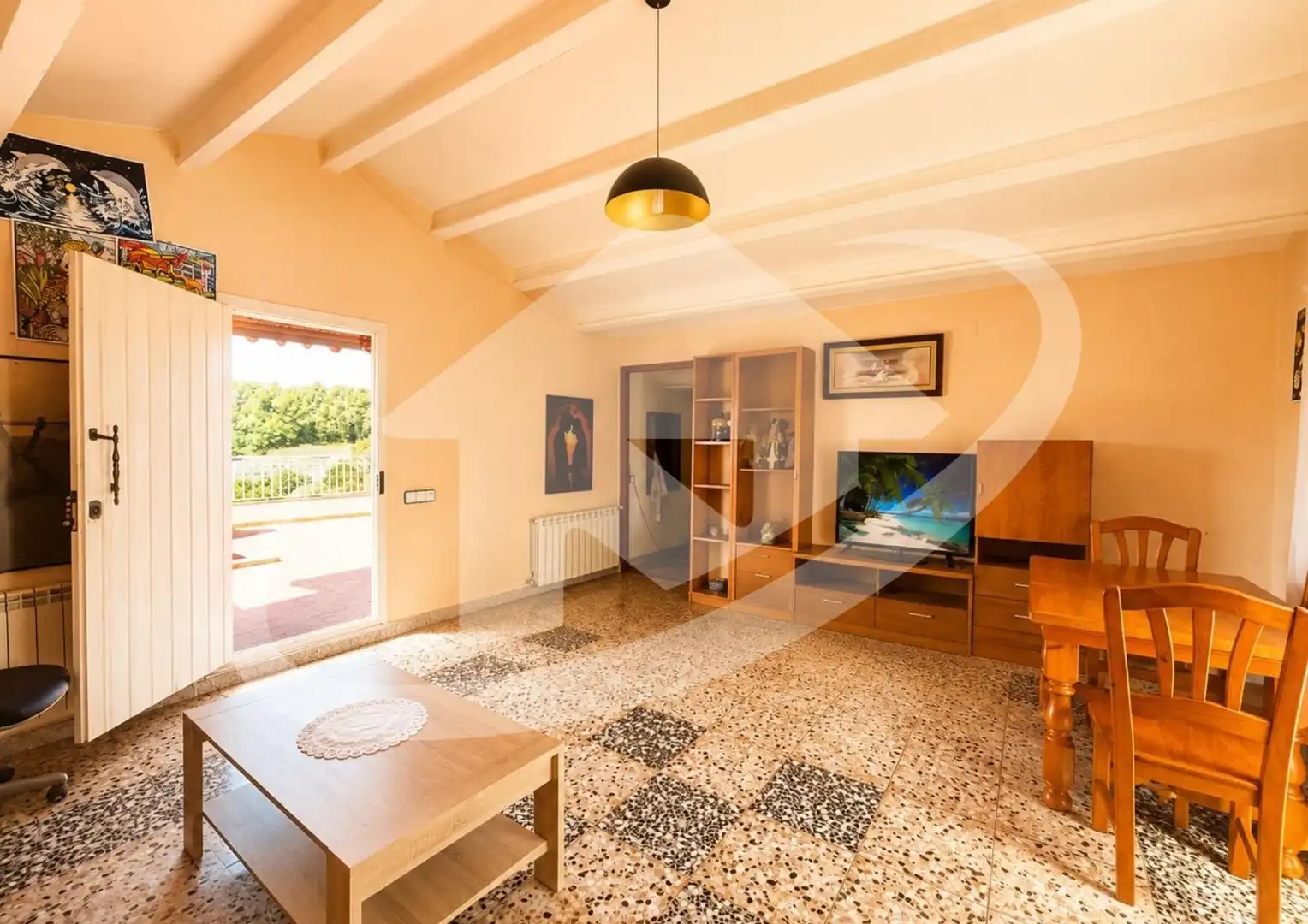 Sala de estar de Casa o chalet en venta en Sentmenat con Aire acondicionado, Calefacción y Jardín privado