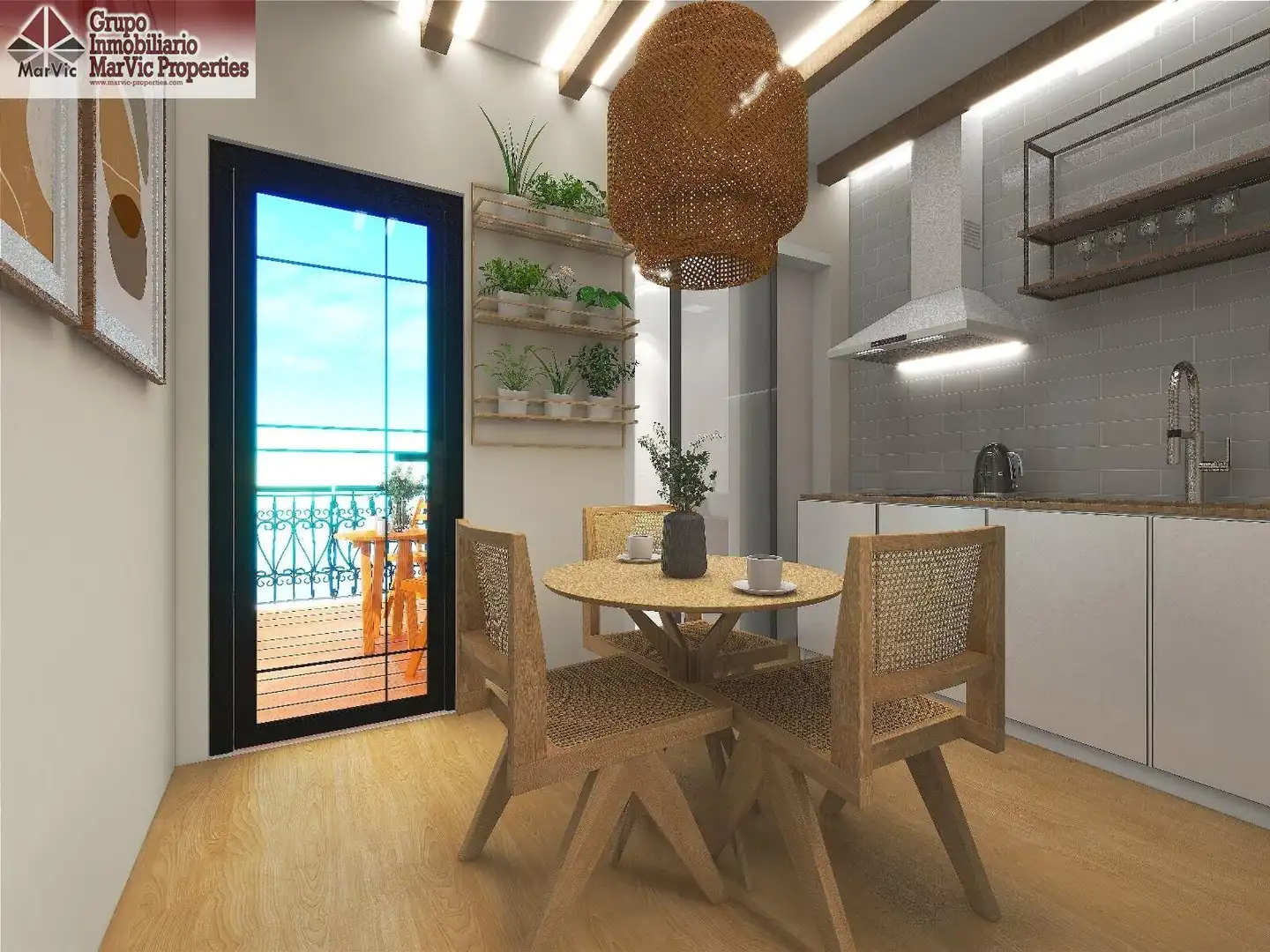 Terraza de Apartamento en venta en Villajoyosa / La Vila Joiosa con Aire acondicionado, Terraza y Amueblado