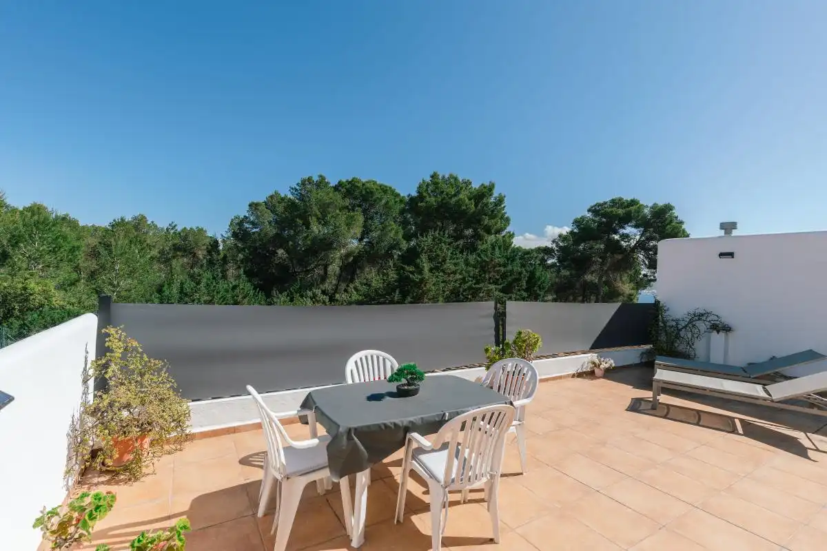 Terrassa de Casa adosada en venda en Sant Josep de sa Talaia amb Aire condicionat, Calefacció i Jardí privat