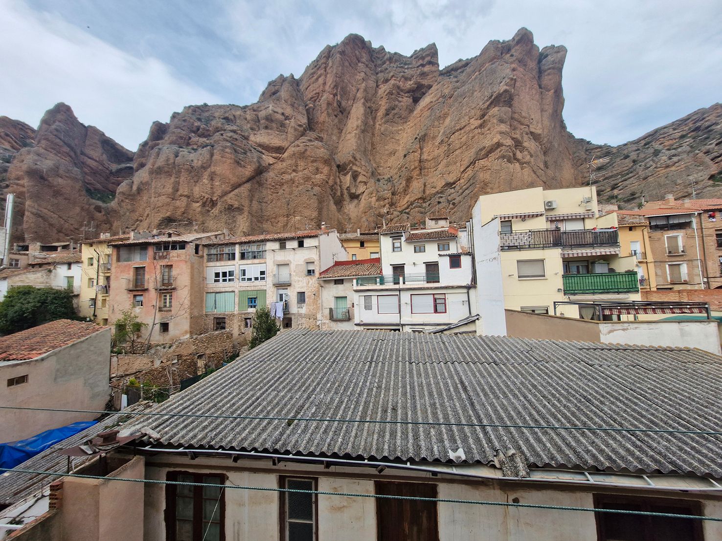 Exterior view of Flat for sale in Quel  with Heating, Terrace and Furnished