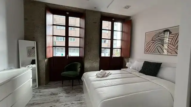 Habitación de Apartamento de alquiler en Santiago de Compostela  con Terraza, Amueblado y Horno