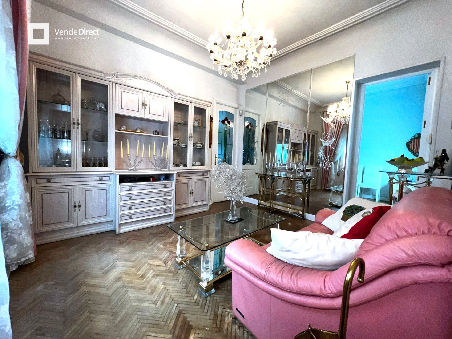 Sala de estar de Piso de alquiler en  Madrid Capital con Aire acondicionado, Calefacción y Parquet