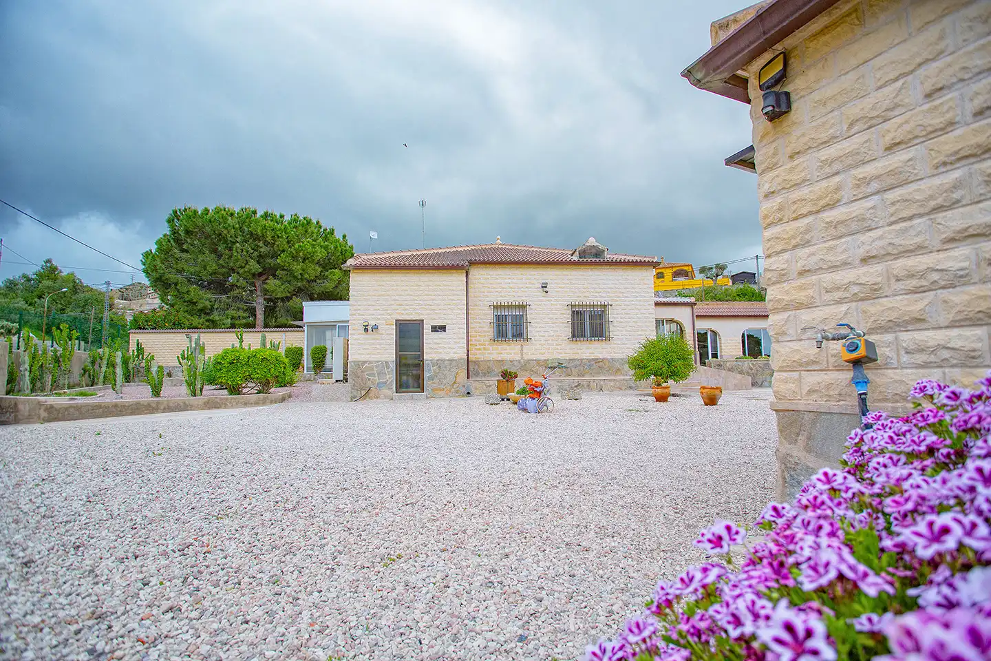 Vista exterior de Finca rústica en venta en Aspe con Aire acondicionado, Calefacción y Jardín privado