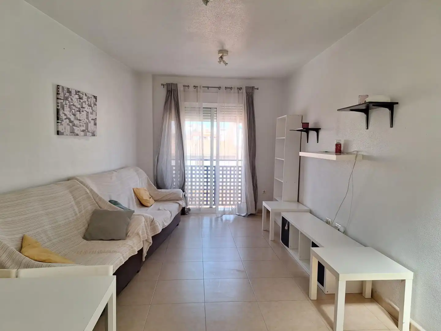 Sala d'estar de Àtic de lloguer en Murcia amb Aire condicionat, Calefacció i Terrassa