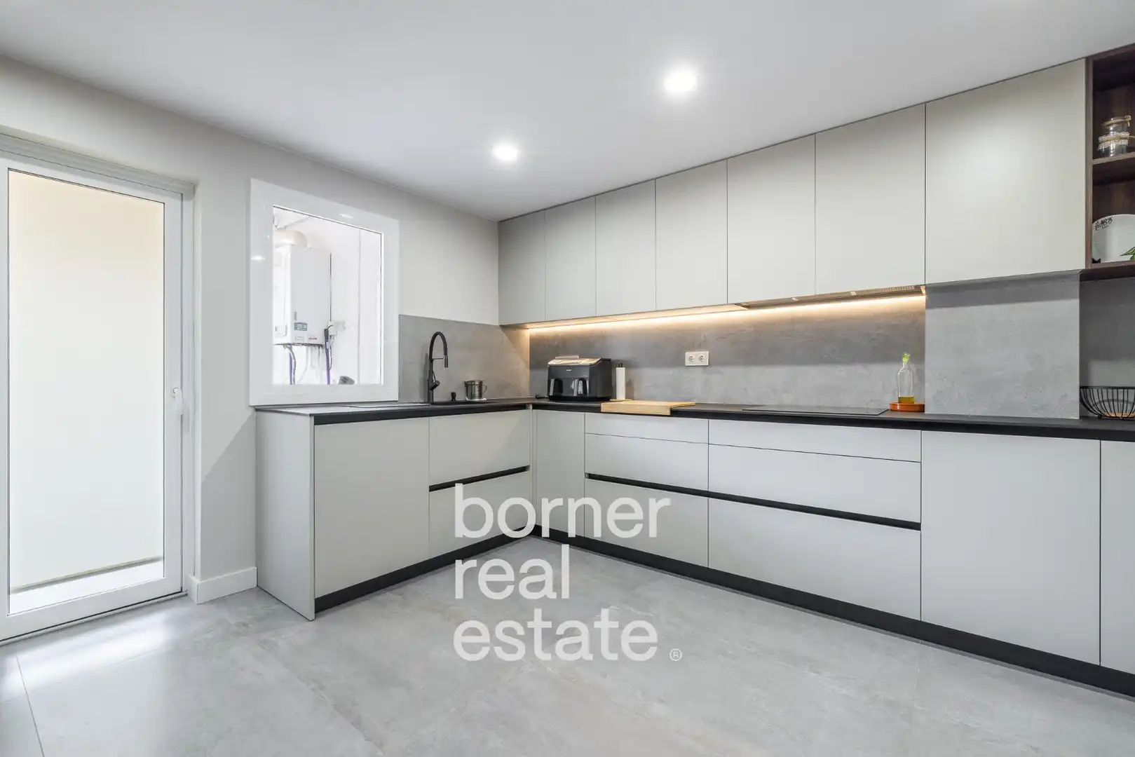 Küche von Wohnung zum Verkauf in Rubí mit Heizung, Parkett und Balkon