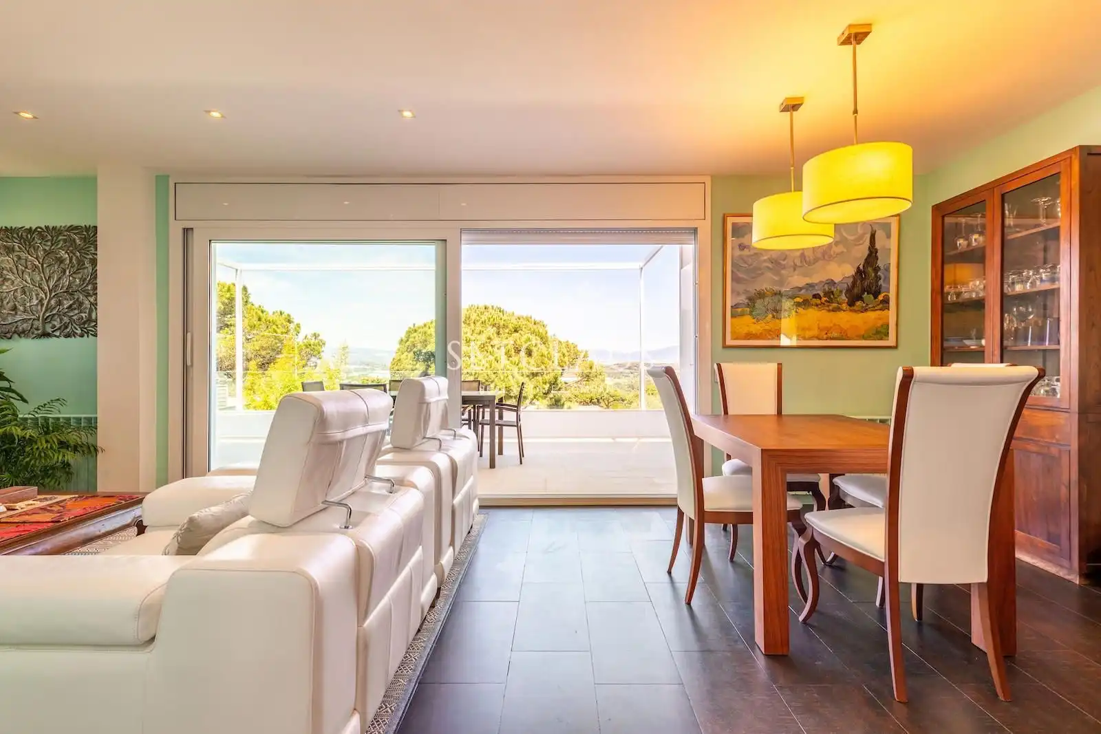 Comedor de Casa o chalet en venta en Vilanova del Vallès con Aire acondicionado, Calefacción y Jardín privado