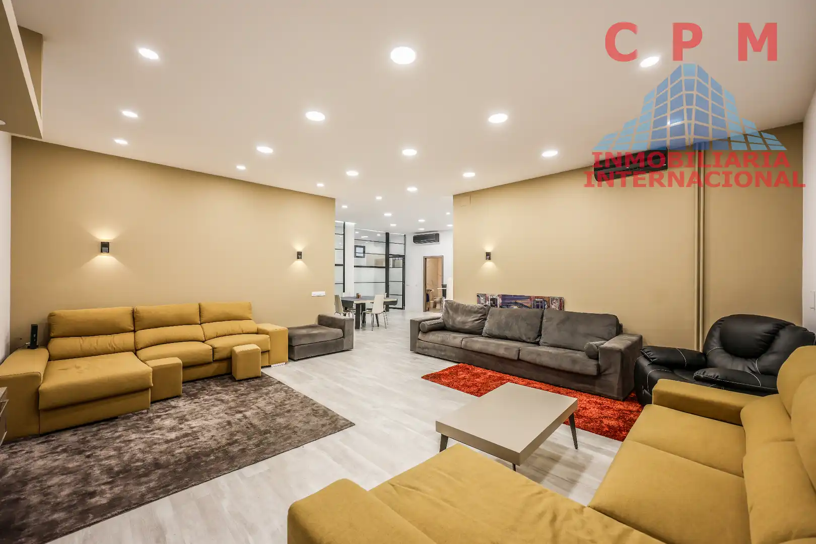 Living room of Flat for rent in Madrid  with Air Conditioner, Heating and Parquet flooring
