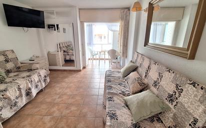 Sala d'estar de Estudi en venda en Benalmádena amb Terrassa, Moblat i Piscina comunitària