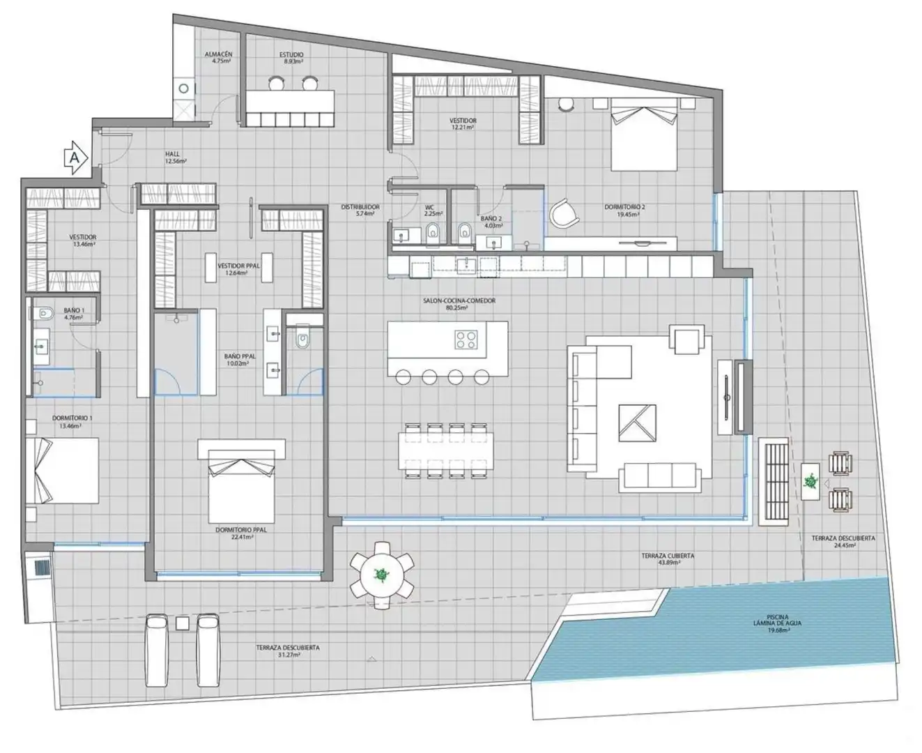 Penthouse with pool for sale in Las Gaviotas  - Carvajal, imagen 19