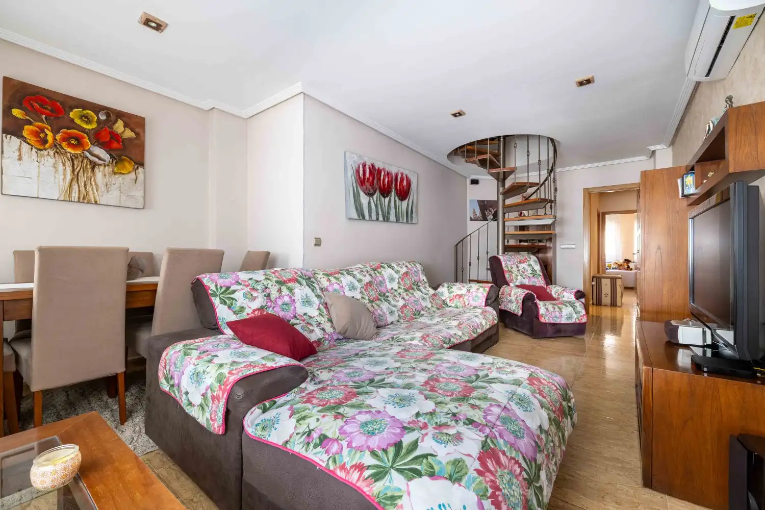Wohnzimmer von Wohnung zum Verkauf in Las Torres de Cotillas mit Klimaanlage, Terrasse und Abstellraum