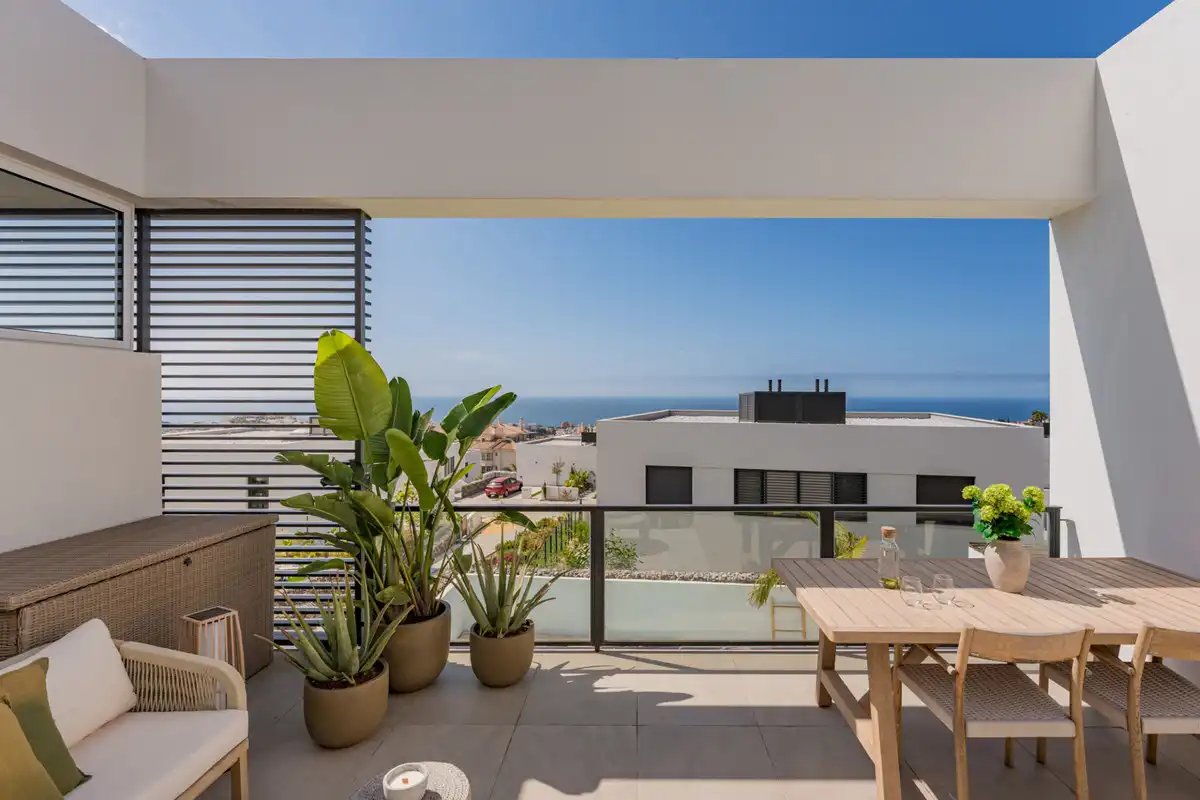 Terrace of Detached homes for sale in Mijas  with Private garden and Swimming Pool