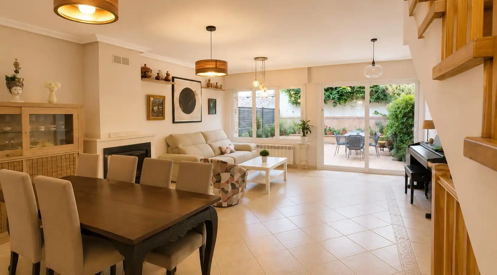 Living room of Detached homes for rent in Majadahonda  with Air Conditioner, Heating and Private garden