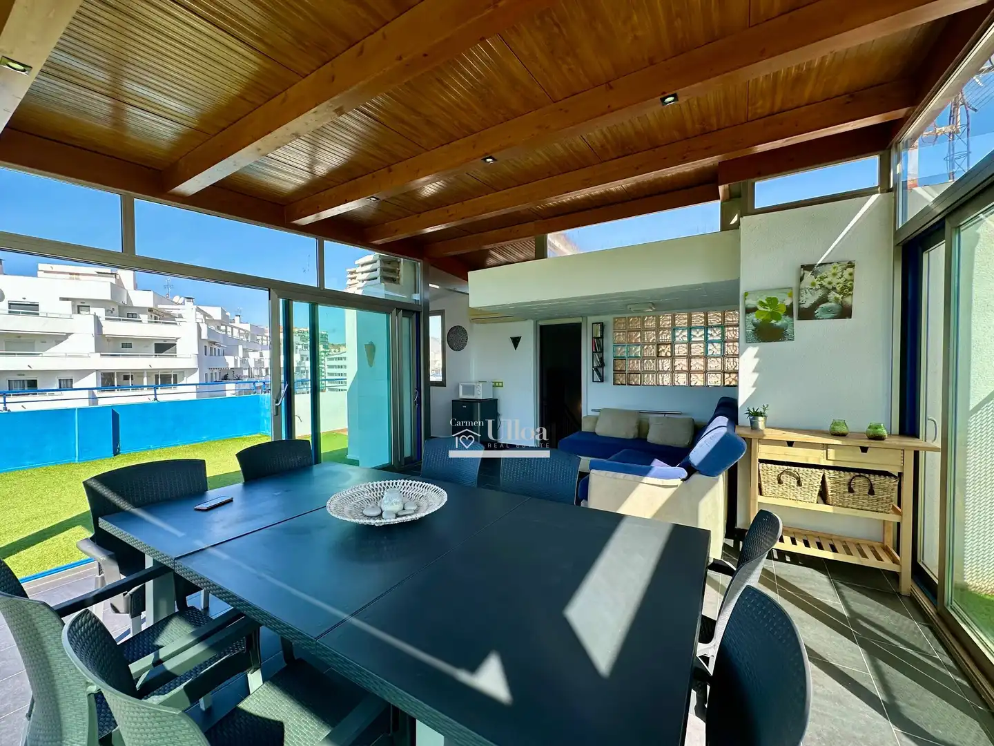 Terrasse von Dachboden zum Verkauf in Villajoyosa / La Vila Joiosa mit Klimaanlage, Heizung und Terrasse