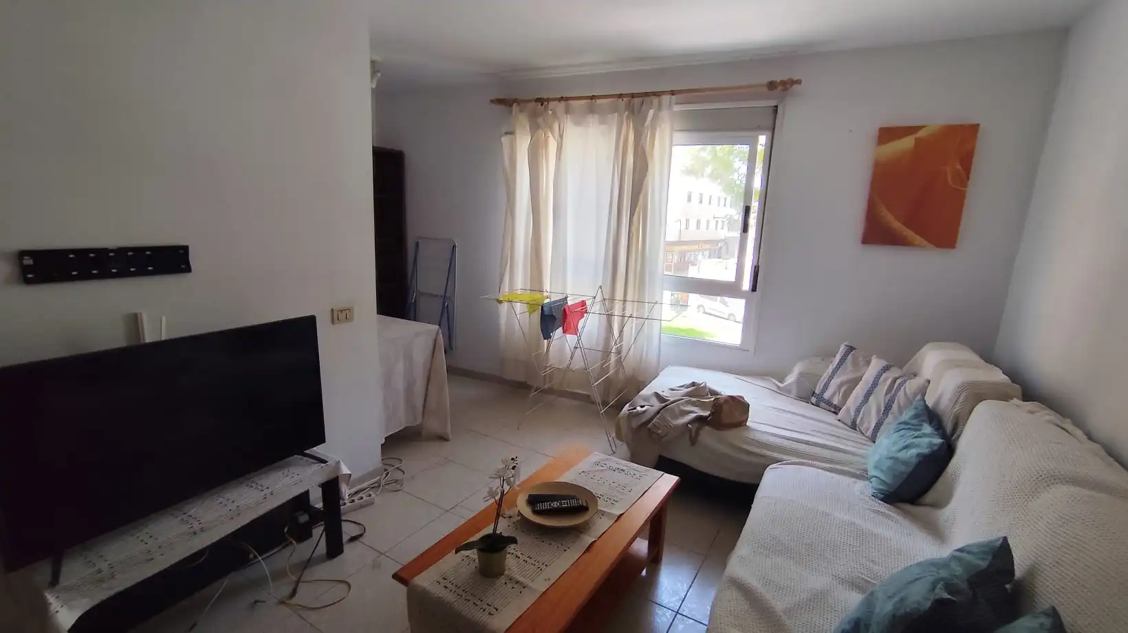 Sala d'estar de Pis de lloguer en San Cristóbal de la Laguna amb Moblat, Forn i Rentadora