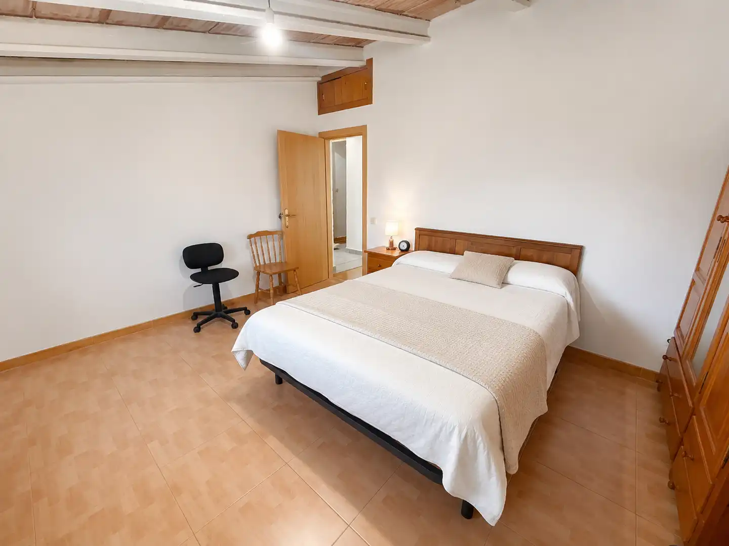 Schlafzimmer von Haus oder Chalet zum Verkauf in Sant Jaume dels Domenys mit Heizung, Terrasse und Abstellraum