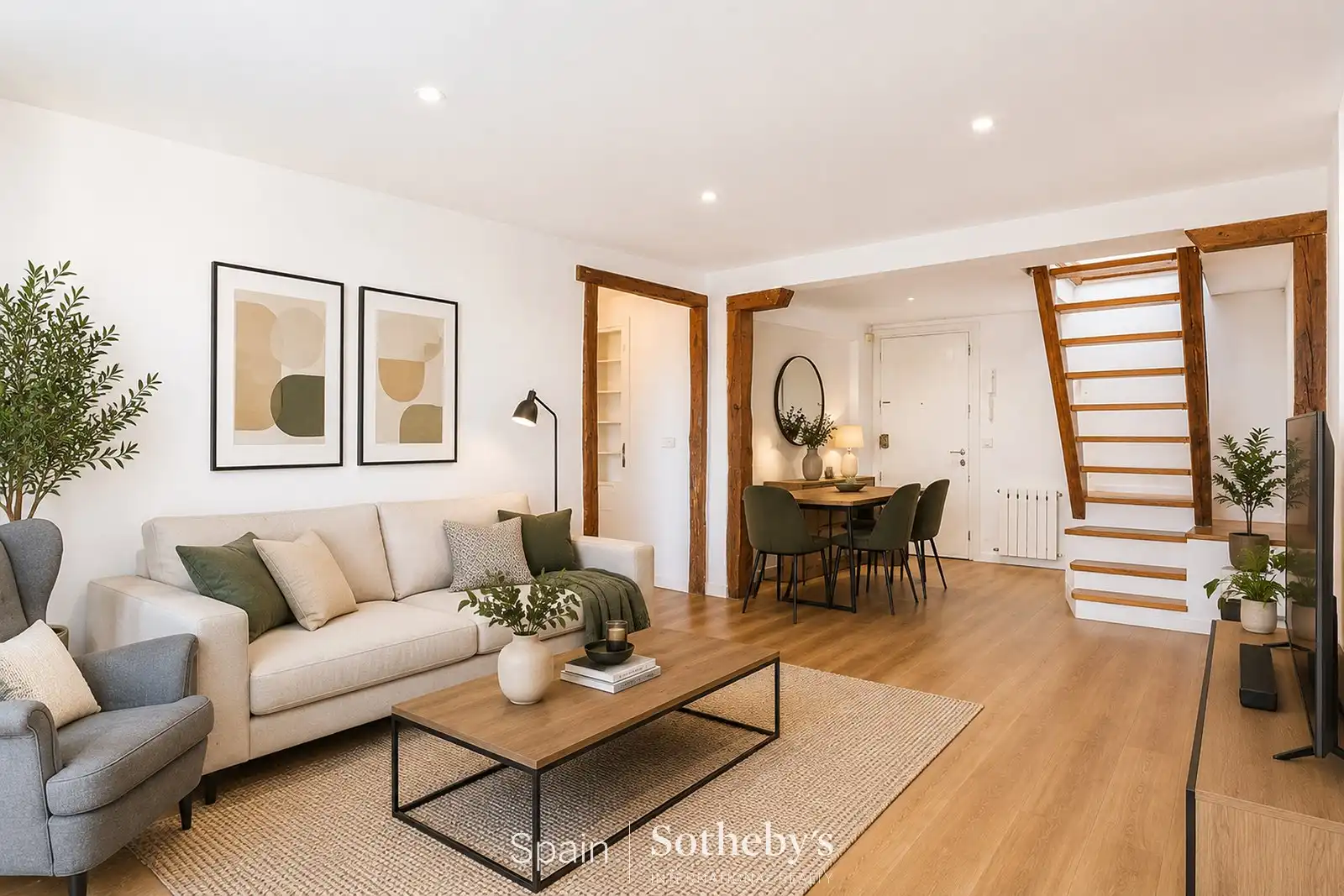 Living room of Attic for sale in Madrid  with Air Conditioner, Heating and Terrace