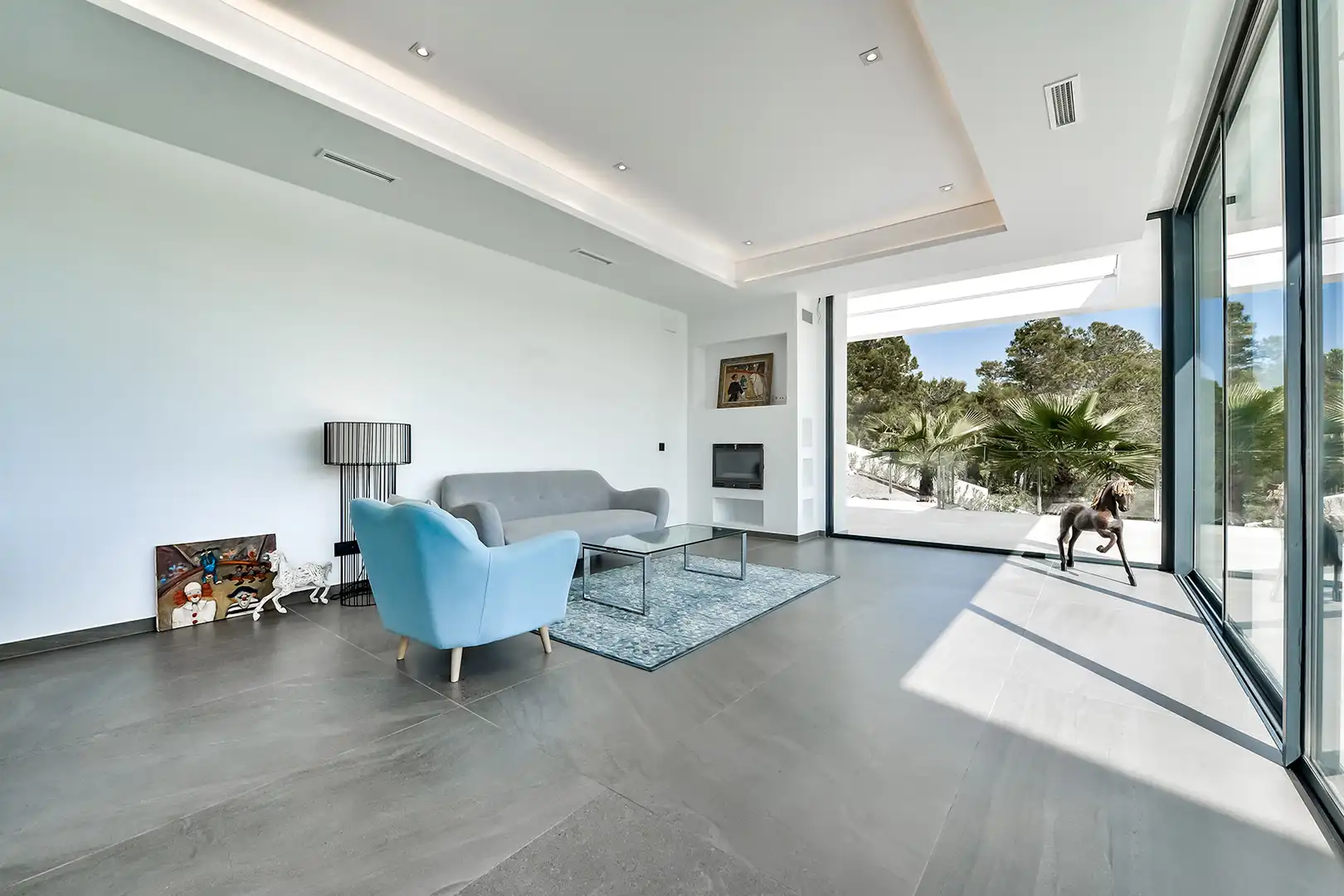 Sala d'estar de Casa o xalet en venda en Jávea / Xàbia amb Aire condicionat, Calefacció i Jardí privat
