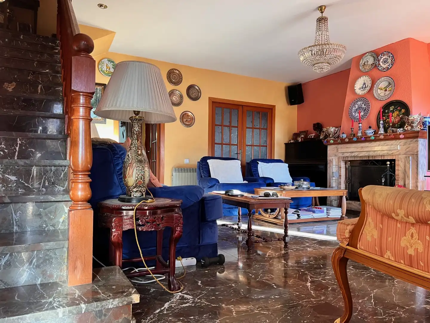 Sala d'estar de Casa adosada en venda en Vilassar de Dalt amb Calefacció, Jardí privat i Terrassa