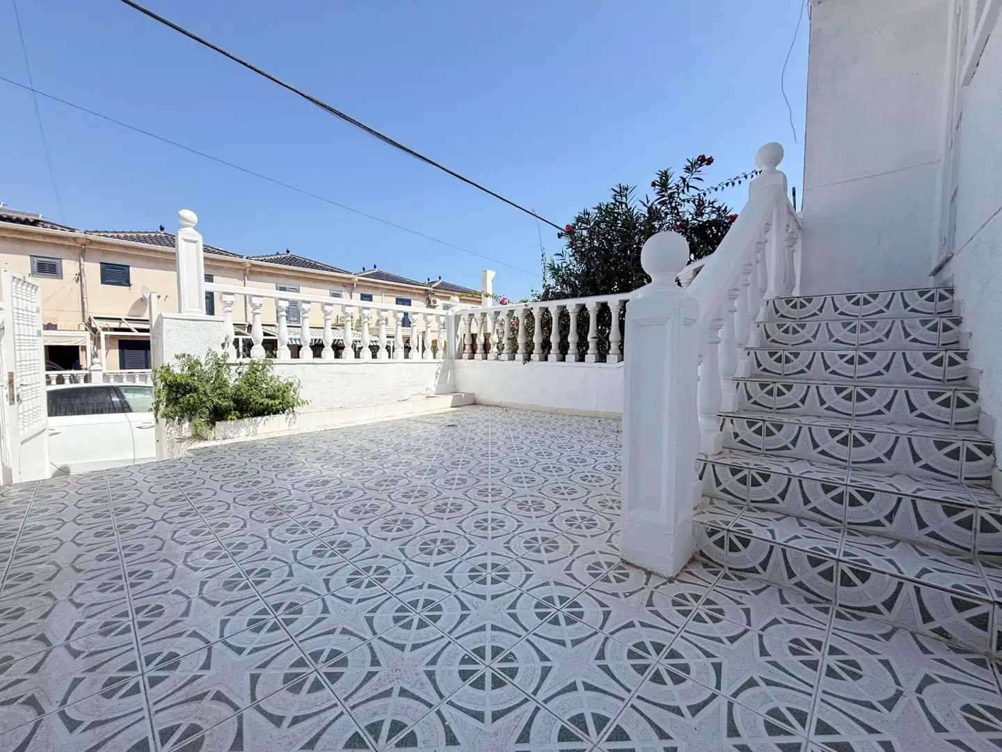 Terrasse von Haus oder Chalet zur Miete in Santa Pola mit Klimaanlage, Heizung und Privatgarten
