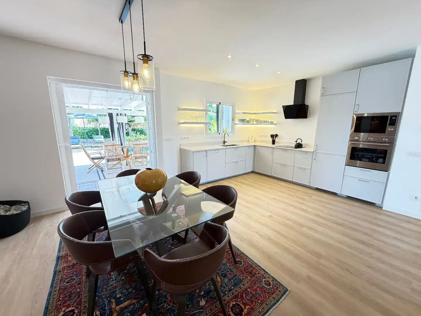 Kitchen of Flat for sale in Sant Lluís  with Air Conditioner, Private garden and Parquet flooring