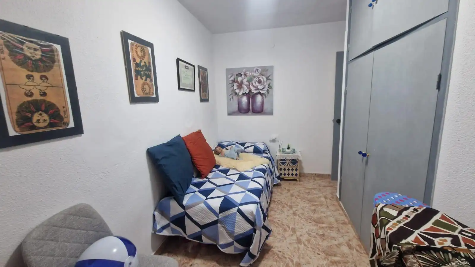 Bedroom of Flat for sale in La Ràpita  with Storage room, Furnished and Balcony