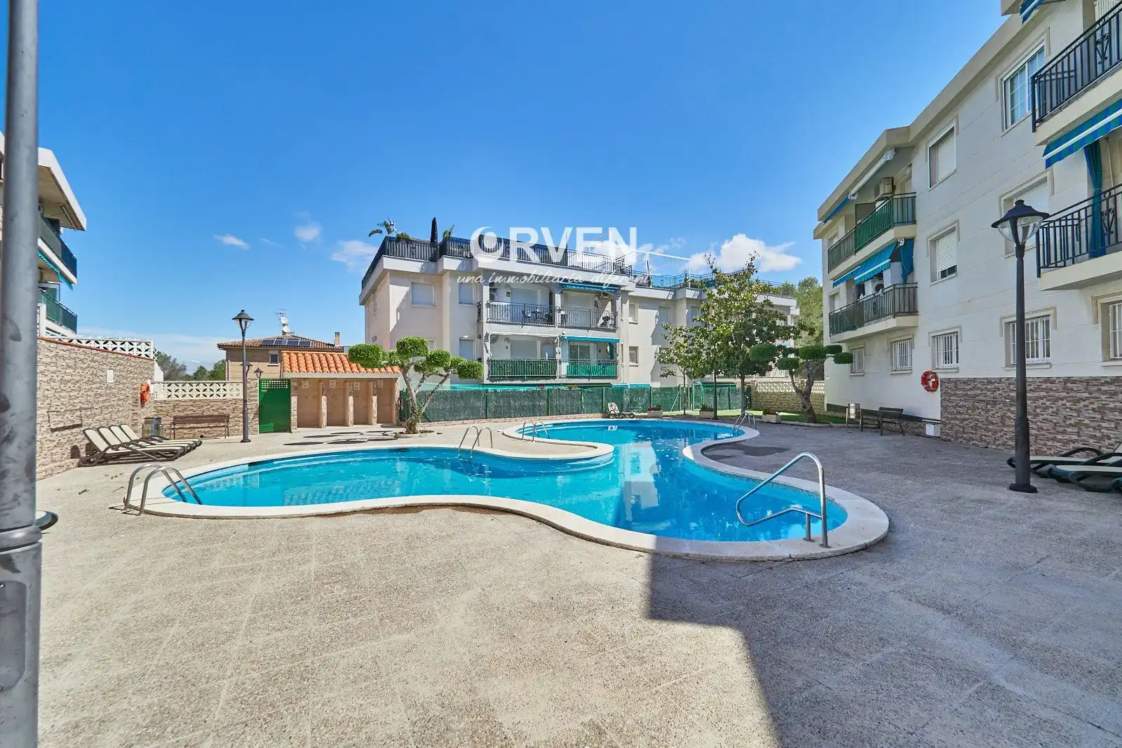 Swimming pool of Apartments for sale in Torredembarra  with Air Conditioner, Heating and Terrace