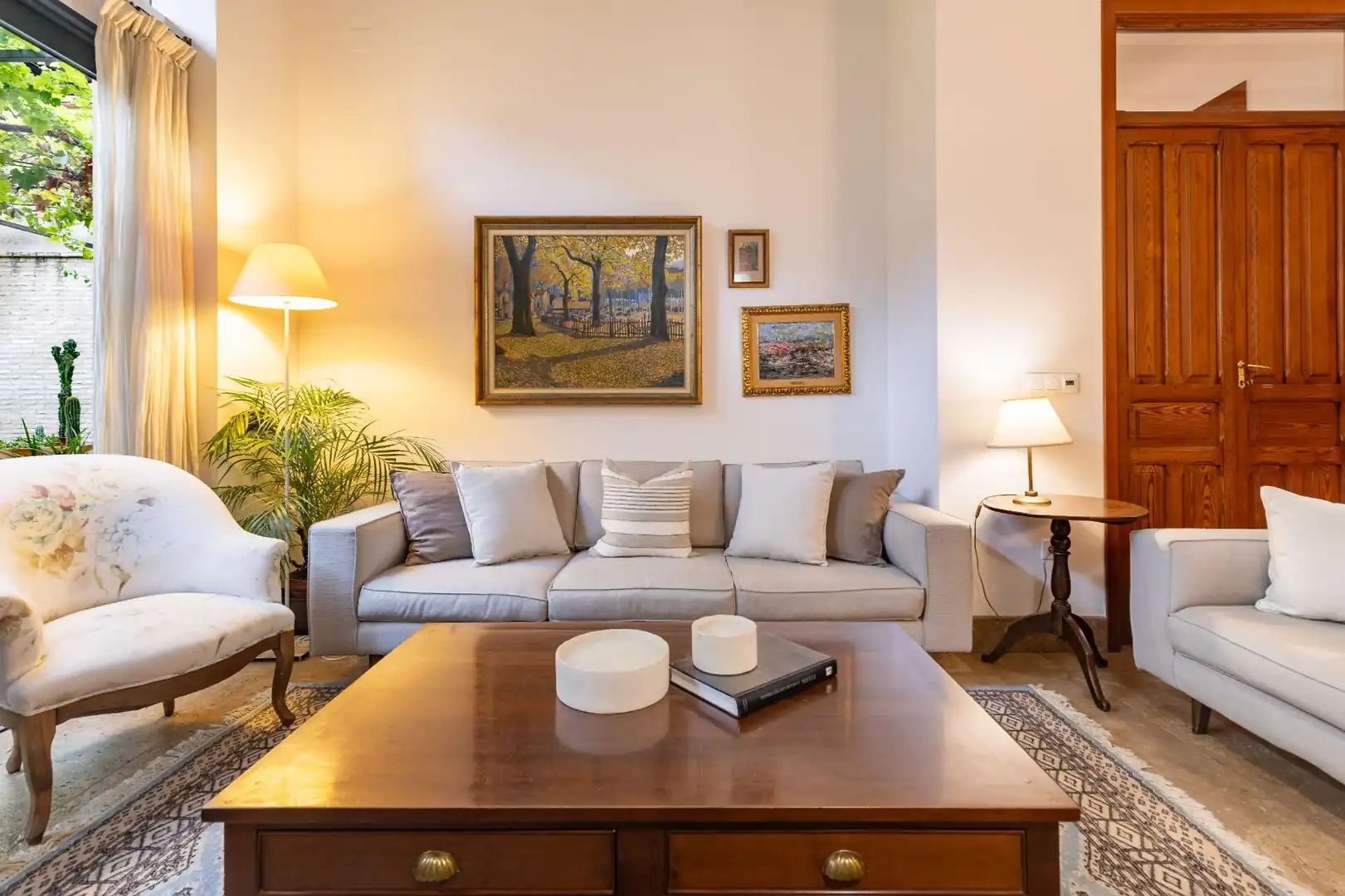 Living room of Houses for sale in Xàtiva  with Air Conditioner, Private garden and Terrace