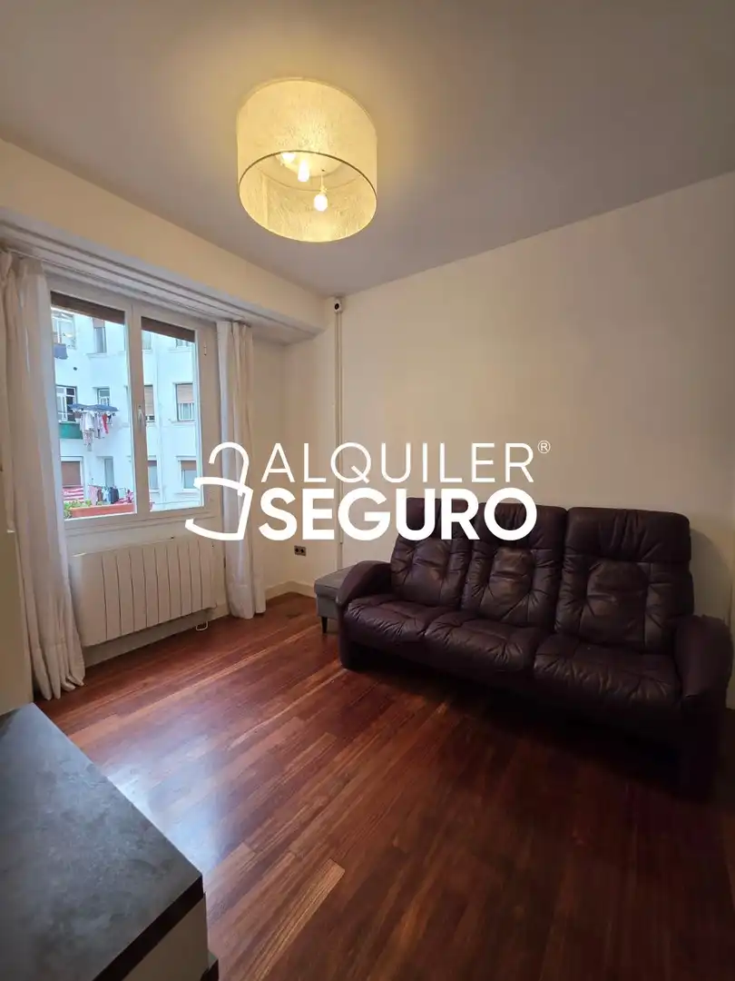 Sala de estar de Piso de alquiler en Bilbao  con Calefacción y Amueblado