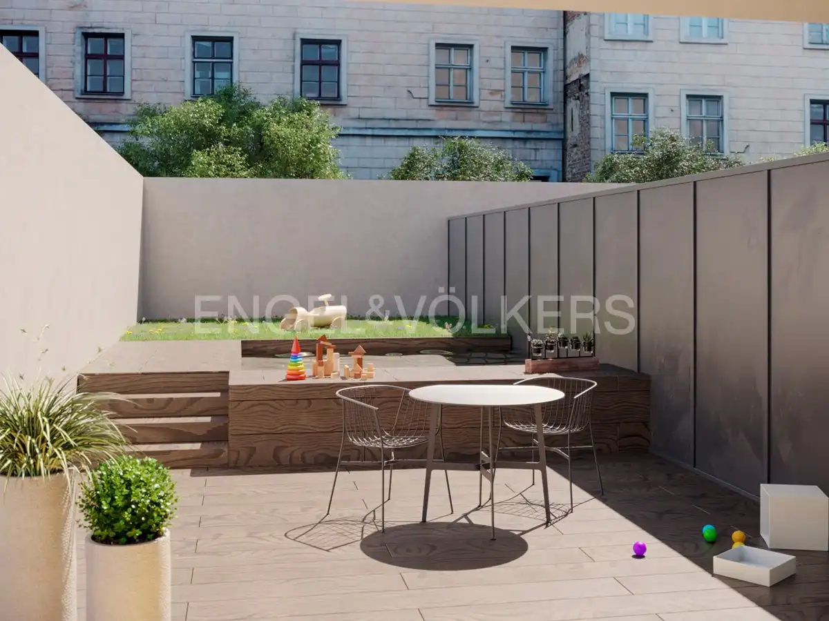 Terrassa de Apartament en venda en Barcelona amb Aire condicionat, Calefacció i Jardí privat