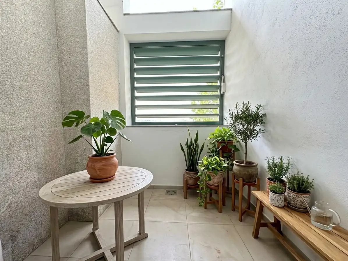 Terrasse von Maisonette zum Verkauf in Badalona mit Klimaanlage, Heizung und Parkett