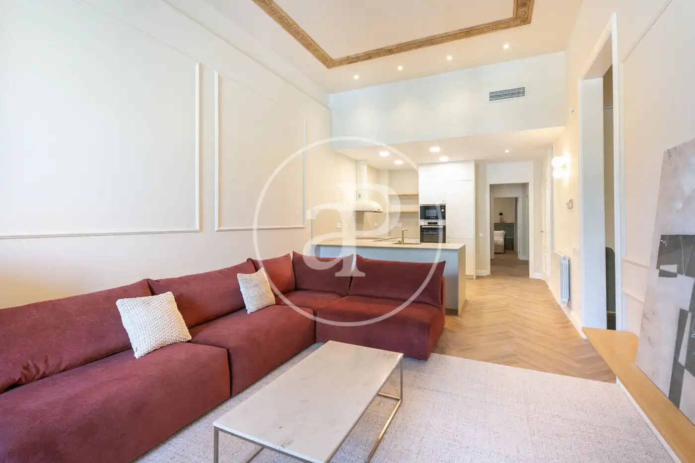 Living room of Flat for sale in Barcelona  with Air Conditioner, Heating and Private garden