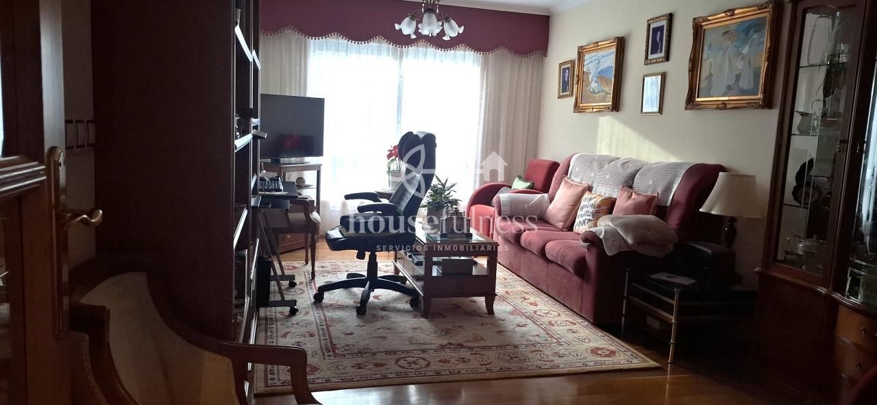 Living room of Flat for sale in Ferrol  with Heating, Parquet flooring and Storage room