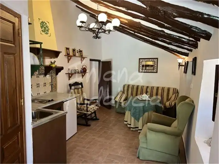 Sala de estar de Casa adosada en venta en Frailes con Terraza, Trastero y Piscina