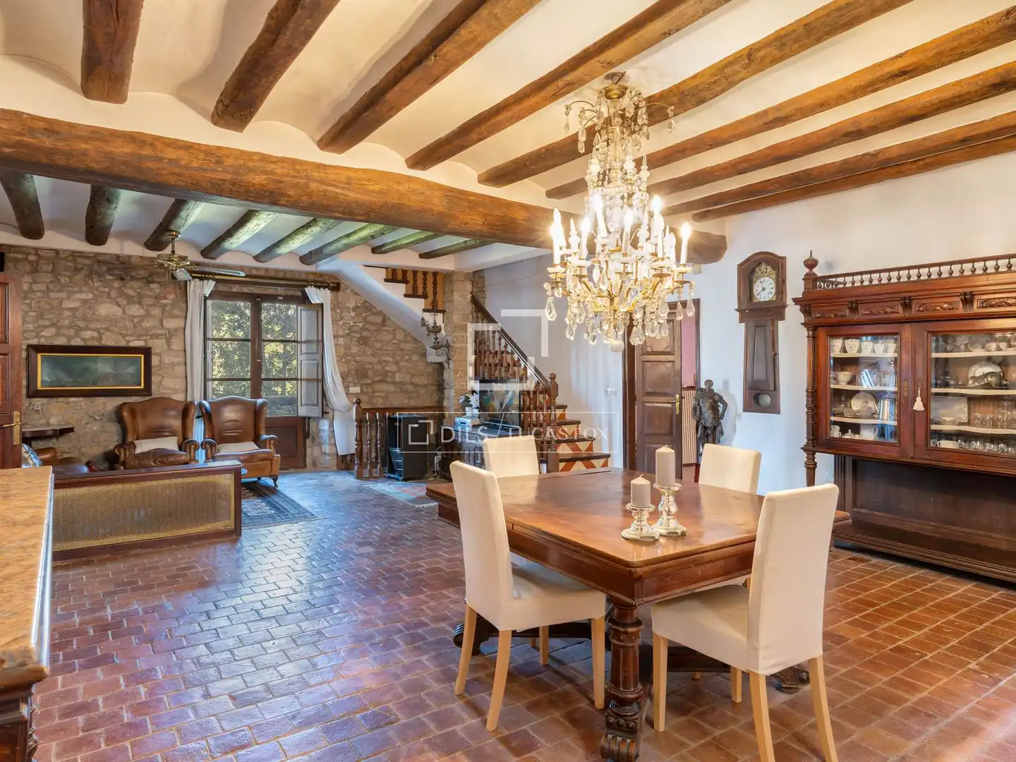 Comedor de Finca rústica en venta en Fontcoberta con Calefacción, Jardín privado y Terraza