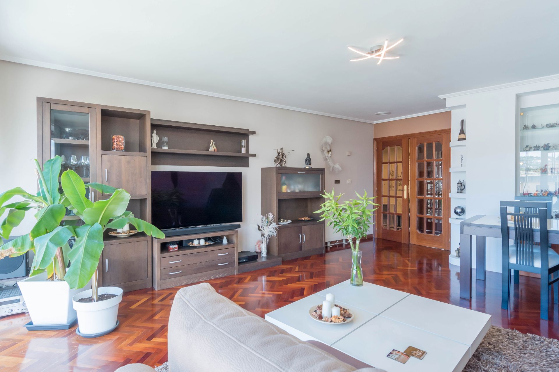 Sala d'estar de Dúplex en venda en Oleiros amb Calefacció, Parquet i Terrassa