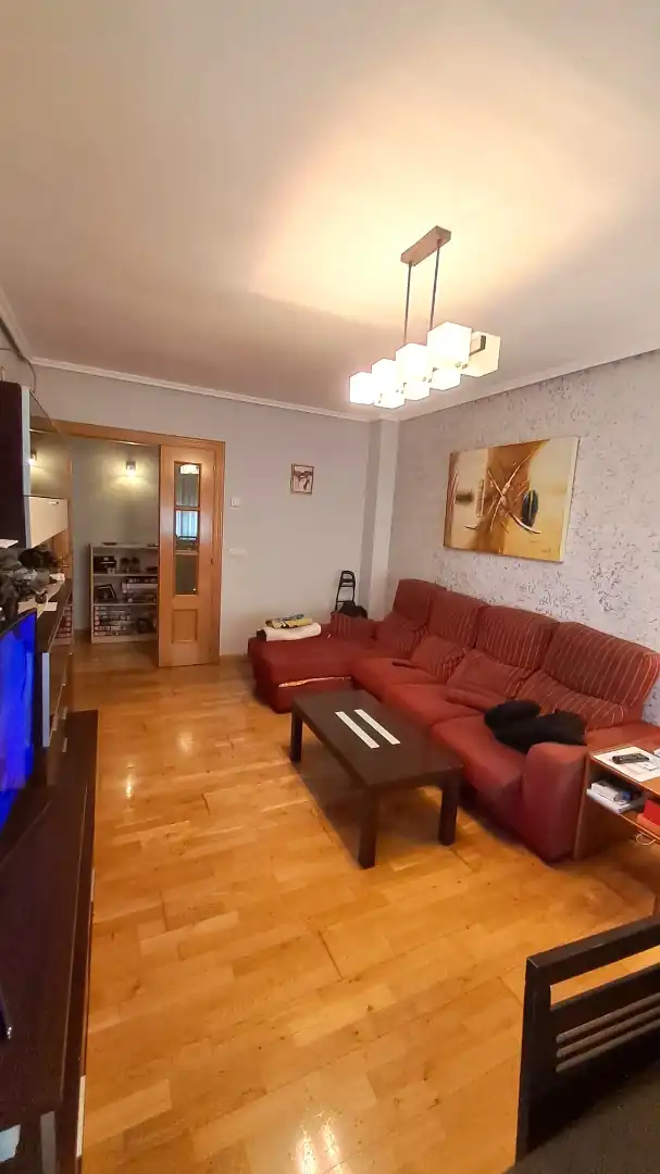 Wohnzimmer von Wohnung zum Verkauf in Cuéllar mit Heizung, Parkett und Abstellraum