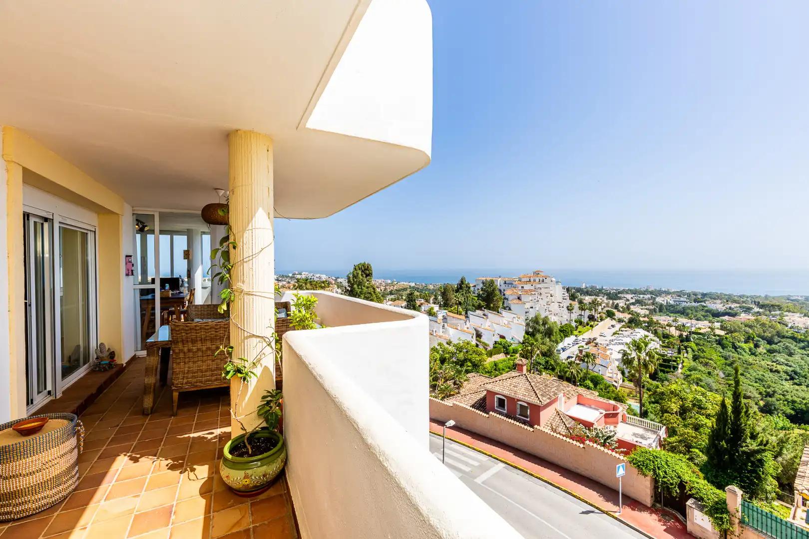 Terraza de Apartamento en venta en Mijas con Terraza, Piscina y Internet